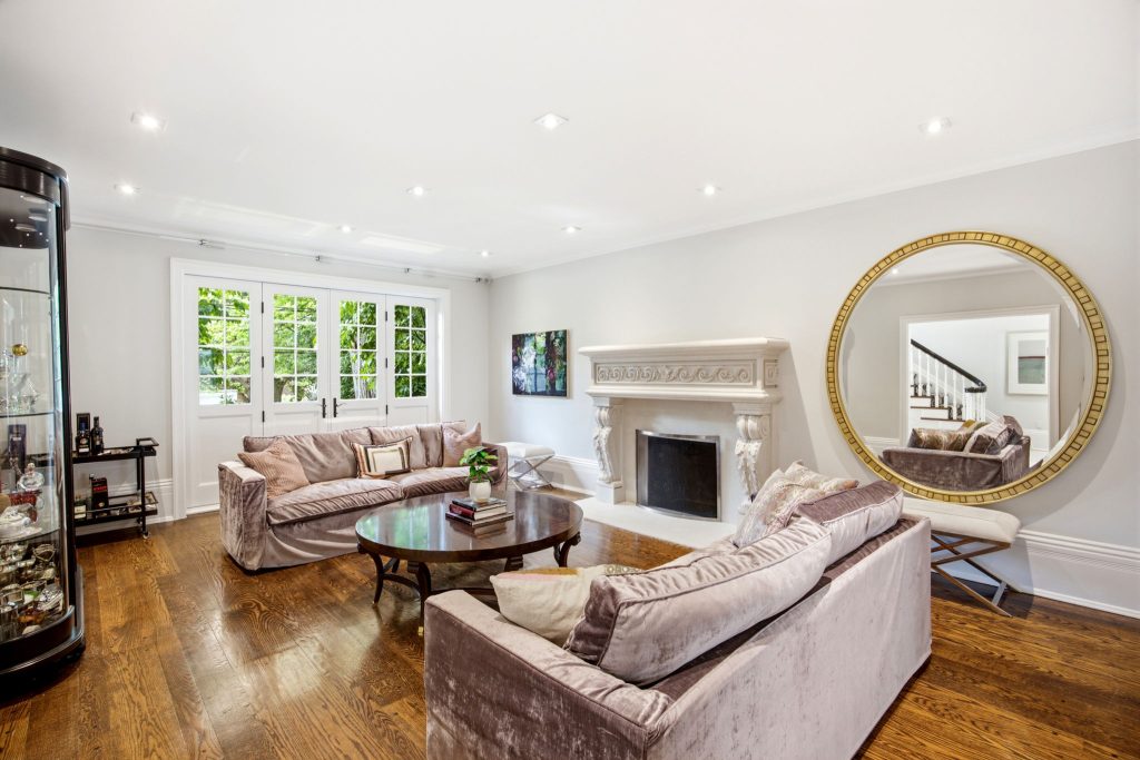Bright entrance and staircase at 4 Ridgewood Road, Toronto