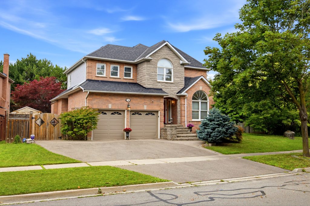 Exterior real estate photography at 34 Kennett Drive, Whitby